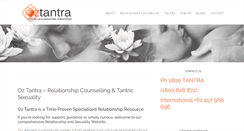 Desktop Screenshot of oztantra.com