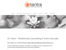 Tablet Screenshot of oztantra.com